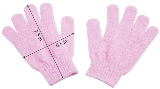 Alt view image 7 of 7 - 10 Pairs Exfoliating Gloves, 100% Nylon Double Sided 10 Colors | For Beauty Spa Massage, Skin Shower Body Scrubber, Bathing Accessories