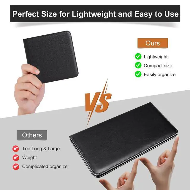 Alt view image 3 of 7 - CoBak Car Registration and Insurance Holder for Men and Women | Small Lightweight Vehicle Glove Box Car Organizer, Auto Truck Compartment Case for Essential Document, Driver License