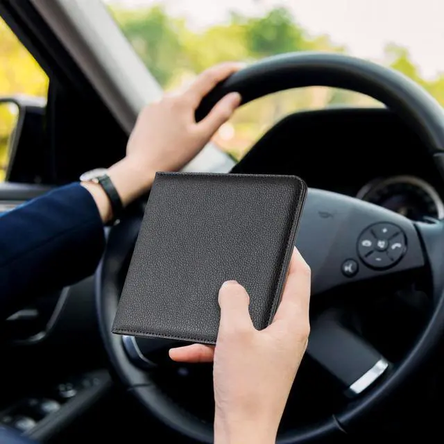 Alt view image 7 of 7 - CoBak Car Registration and Insurance Holder for Men and Women | Small Lightweight Vehicle Glove Box Car Organizer, Auto Truck Compartment Case for Essential Document, Driver License