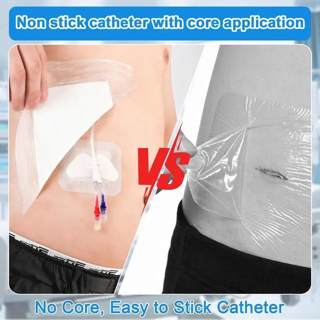 Alt view image 2 of 7 - 15Pcs 10.2"x10.2" Shower Shields Wound Cover with Non-Stick Central Pad | Large Waterproof Protector Bandage, Adhesive Dressing Film for Dialysis Catheter Post Surgical
