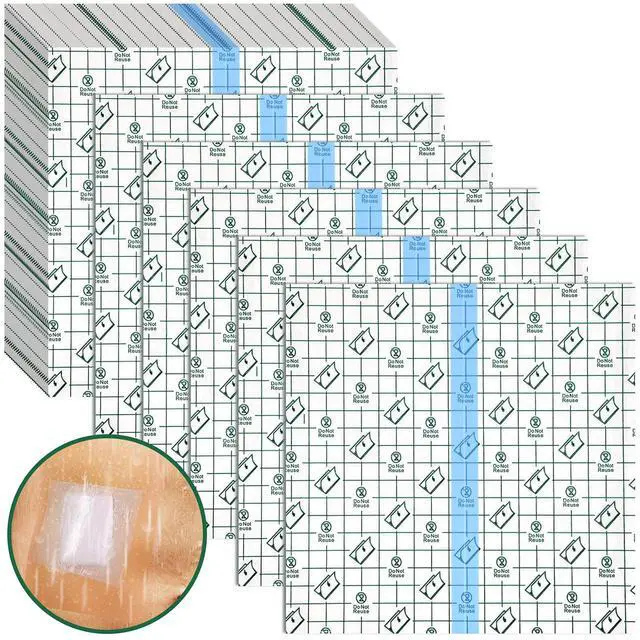 Main image of Nuanchu 25 Pcs Dialysis Catheter Shower Cover Waterproof Protector | For Peritoneal PD Catheter Site Protection, 7.87x7.87 Inch Transparent Film, Shower Swimming Waterproof Wound Care Use