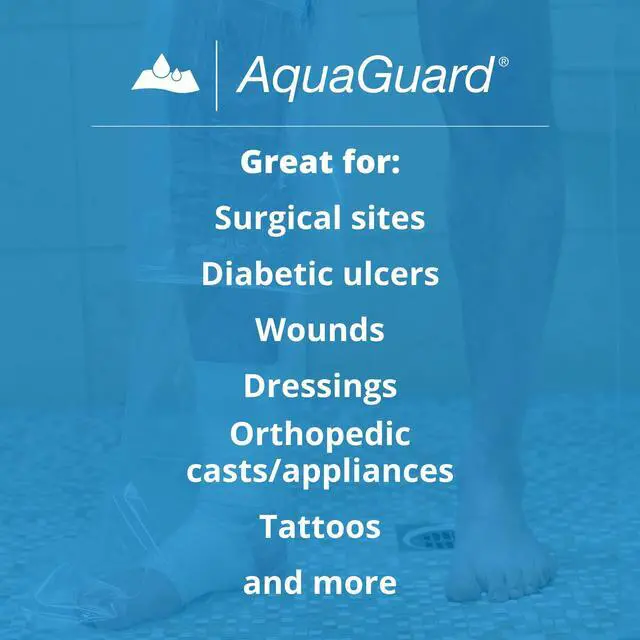 Alt view image 5 of 7 - TIDI AquaGuard Boot Shower Protection Boot with Water-Seal Band Leg Cast Cover 3 Boots and 1 Water-Seal Band per Package Home Medical Supplies (50017-RPK)