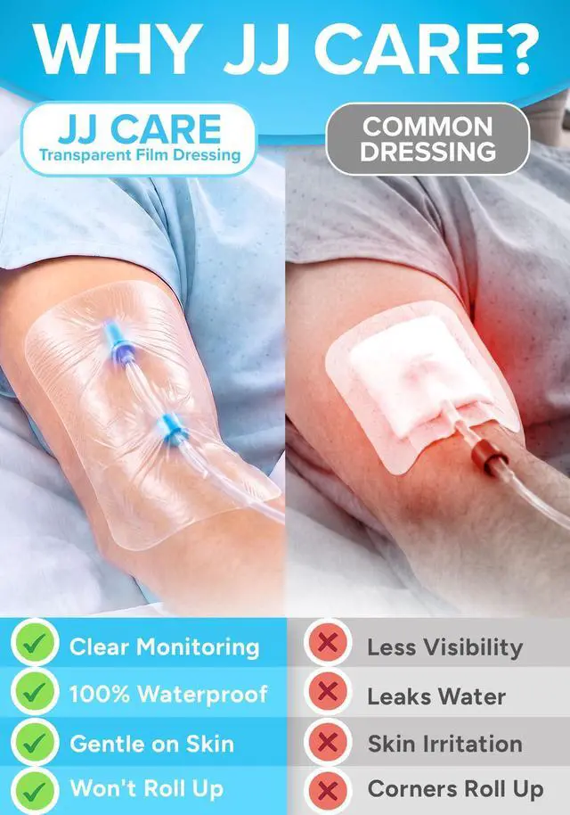 Alt view image 3 of 7 - Transparent Film Dressing, 6x8 Waterproof Bandages | Pack of 10 | FSA&HSA | occlusive dressing & wound cover for showering, swimming - tattoo aftercare protection