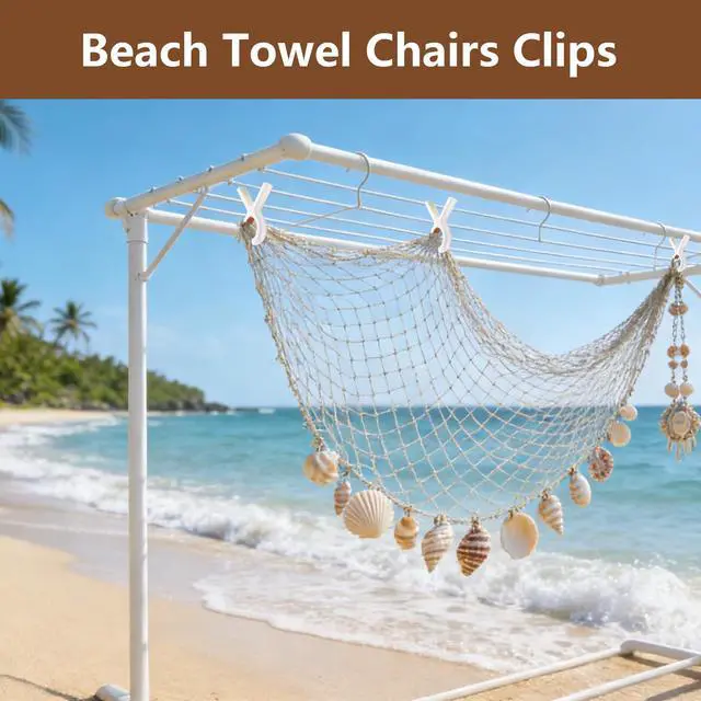 Alt view image 6 of 7 - Beach Towel Clips Heavy Duty Plastic Towel Clips | Beach Pool Chairs on Cruise Boat Windproof Beach Clips Pins Beach Cruise Essentials