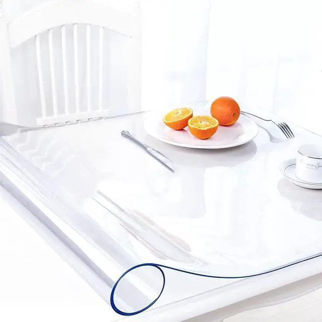 Main image of AimerGro 14x24 Inch Clear Table Cover Protector 1.5mm Thick PVC Clear Table Protector Clear Desk Mat Pad Plastic Table Cover Vinyl Desk Protector Mat for Office Dresser Writing Desktop