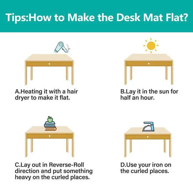 Alt view image 7 of 7 - AimerGro 14x24 Inch Clear Table Cover Protector 1.5mm Thick PVC Clear Table Protector Clear Desk Mat Pad Plastic Table Cover Vinyl Desk Protector Mat for Office Dresser Writing Desktop