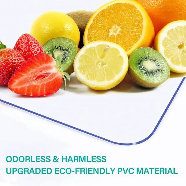 Alt view image 6 of 7 - AimerGro 14x24 Inch Clear Table Cover Protector 1.5mm Thick PVC Clear Table Protector Clear Desk Mat Pad Plastic Table Cover Vinyl Desk Protector Mat for Office Dresser Writing Desktop