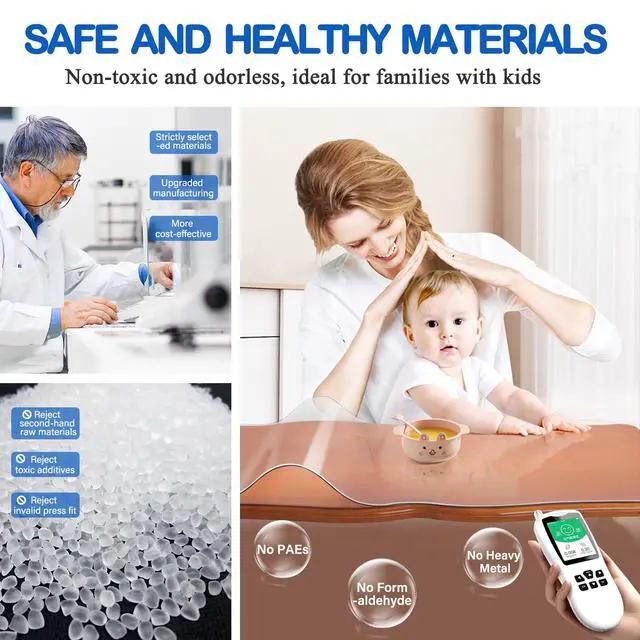 Alt view image 4 of 6 - 14X24 Inch Clear Plastic Dining Table Protector Cover PVC Vinyl Desk Blotter Pad Mat Wooden Furniture Coffee Glass Corner Bar End Side Table Top Protection Countertop Pad Waterproof