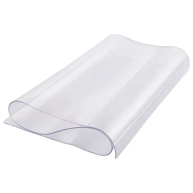 Alt view image 4 of 7 - VEVOR Plastic Table Cover, 14 x 24 Inch 1.5 mm Rectangle Thick Clear PVC Desk Mat Protector,Waterproof & Easy Cleaning Desk Pad Tablecloth, for Office, Dresser, Dining Room, Night Stand