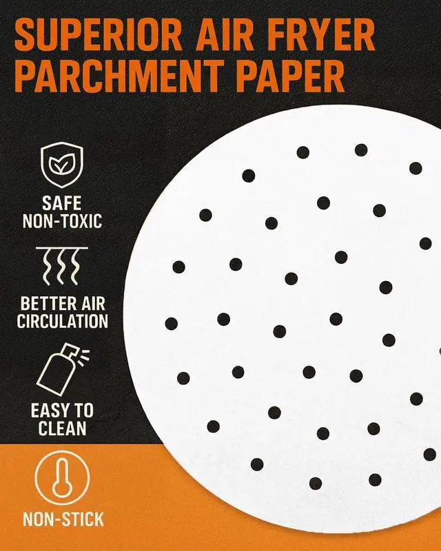 Alt view image 6 of 7 - 8.4 inch Parchment Paper Rounds for Ninja Foodi 5qt, 6.5qt, 8qt Pressure Cookers, Round Sheets for Baking For Air Fryers, Pressure Cookers, Springform Pans, Steamers, Non-Stick Pre-cut Paper Liners