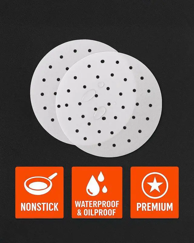 Alt view image 7 of 7 - 8.4 inch Parchment Paper Rounds for Ninja Foodi 5qt, 6.5qt, 8qt Pressure Cookers, Round Sheets for Baking For Air Fryers, Pressure Cookers, Springform Pans, Steamers, Non-Stick Pre-cut Paper Liners