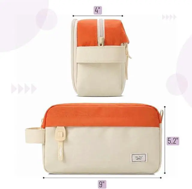 Alt view image 2 of 7 - Mr. Pen- High Capacity Pencil Case Beige -Orange
