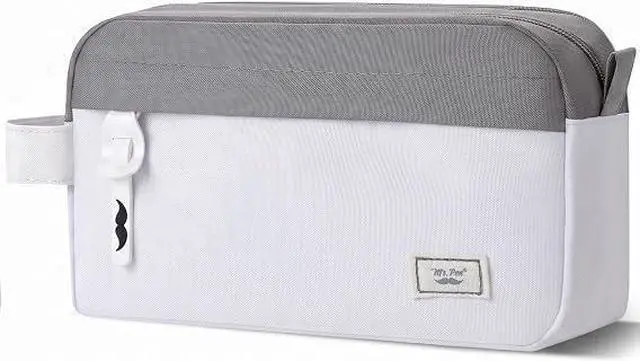 Main image of Mr. Pen- High Capacity Pencil Case White - Gray
