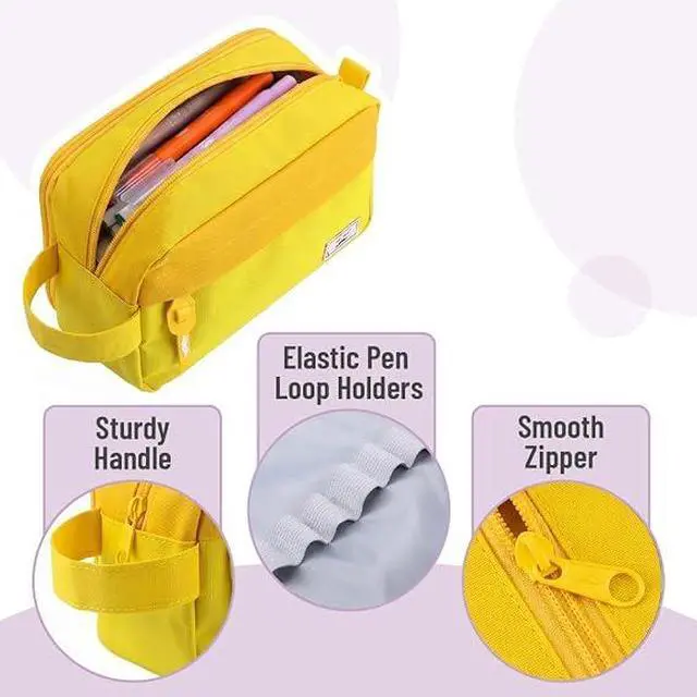 Alt view image 5 of 6 - Mr. Pen- High Capacity Pencil Case Yellow