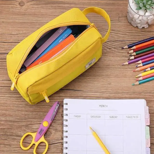Alt view image 4 of 6 - Mr. Pen- High Capacity Pencil Case Yellow