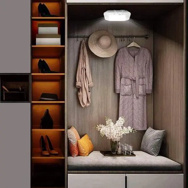 Alt view image 3 of 5 - Battery Operated Ceiling Light Motion Sensor Light Indoor Motion 6000K