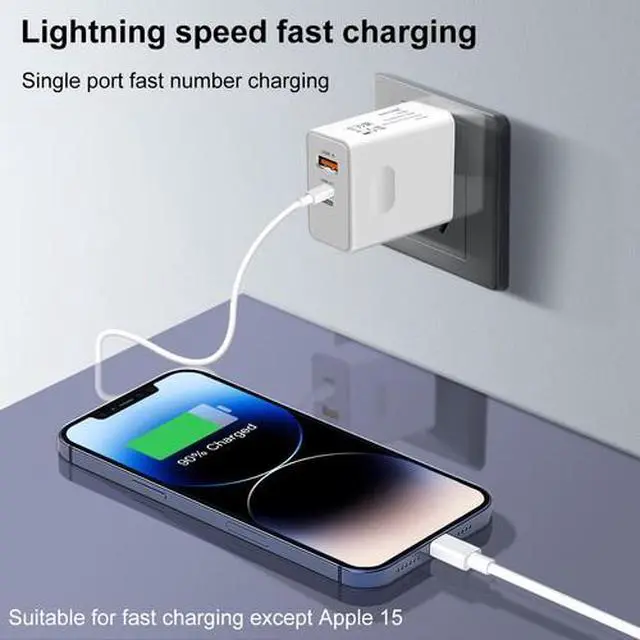 Alt view image 2 of 7 - 120W GaN Fast Charger PD USB-C Wall Charger Adapter for iPhone Samsung Universal