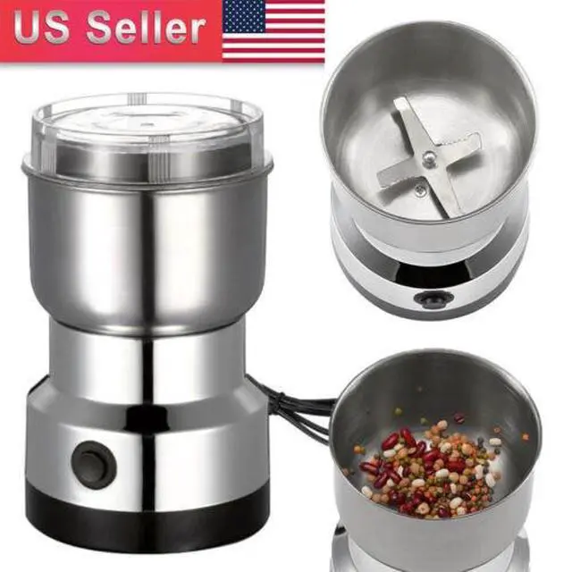 Alt view image 2 of 7 - MINI Electric Coffee Bean Grinder Nut Seed Herb Grind Spice Crusher Mill Blender