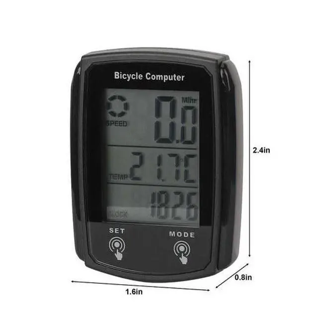 Alt view image 6 of 7 - Wired Bike Bicycle Speedometer Cycle Digital Odometer Computer Waterproof LCD
