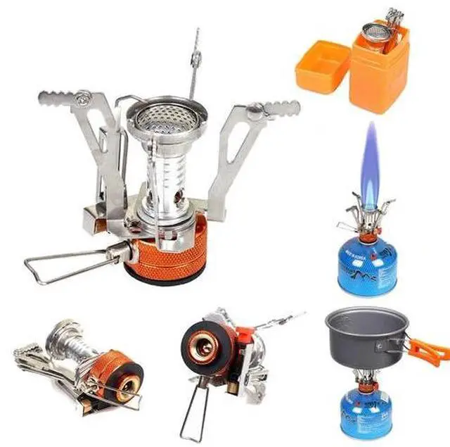 Main image of Portable Cookware Gas Camping Stove Butane Propane Burner Outdoor Hiking Picnic