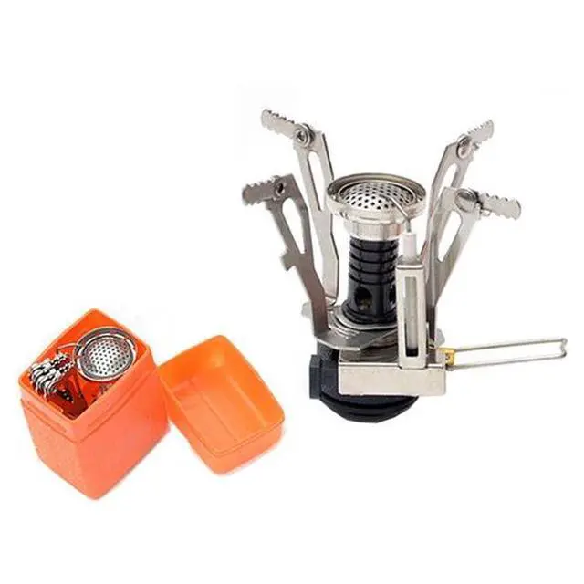 Alt view image 2 of 7 - Portable Cookware Gas Camping Stove Butane Propane Burner Outdoor Hiking Picnic