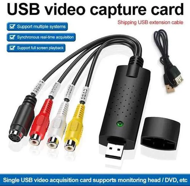 Main image of USB 2.0 Audio TV Video VHS to DVD VCR PC DVR HDD Converter Adapter Capture Card