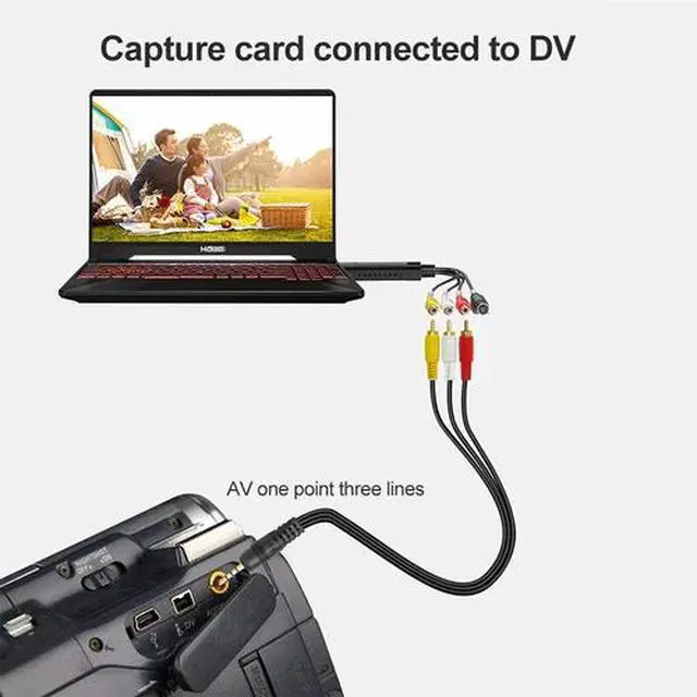 Alt view image 6 of 7 - USB 2.0 Audio TV Video VHS to DVD VCR PC DVR HDD Converter Adapter Capture Card