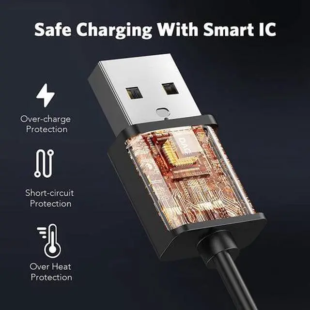 Alt view image 5 of 7 - 2-Pin Universal USB Data Charging Cable Magnetic Charger for Smart Watch 2.84mm