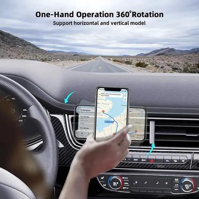 Alt view image 3 of 7 - 15W Wireless Magnetic Charger Car Mount Holder for iPhone 13 14 15 16 17 Pro Max