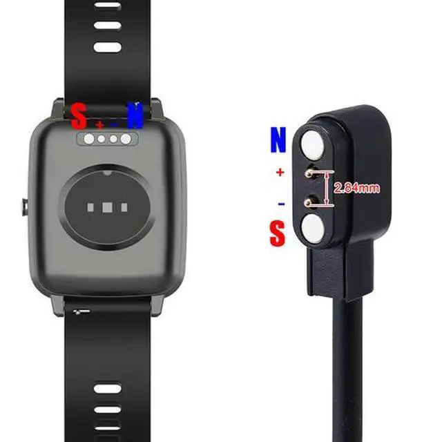 Alt view image 3 of 7 - 2PCS 2-Pin Universal USB Data Charging Cable Magnetic 2.84mm Smart Watch Charger