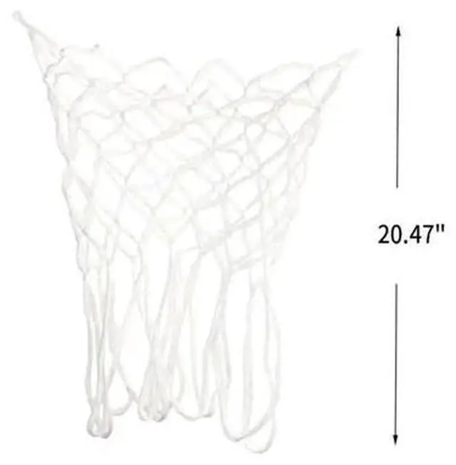Alt view image 4 of 6 - Outdoor Replacement Basketball Net Heavy Duty All Weather Hoop Goal Rim Indoor