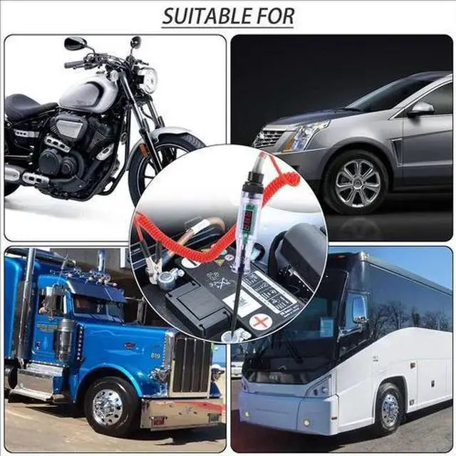 Alt view image 2 of 7 - 6~24V DC LED Digital Electric Voltage Circuit Tester Truck Automotive Light Test
