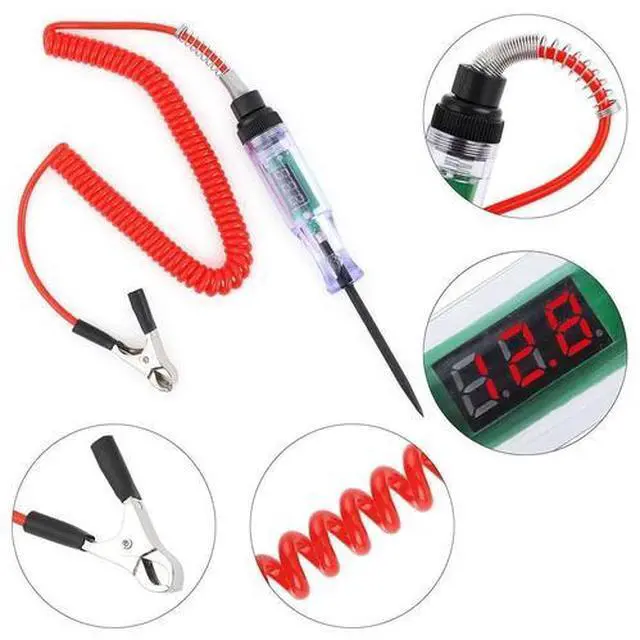 Alt view image 5 of 7 - 6~24V DC LED Digital Electric Voltage Circuit Tester Truck Automotive Light Test