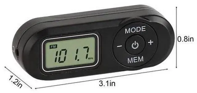 Alt view image 5 of 7 - Portable Mini FM Radio Digital Pocket Handy LCD FM Radio with Earphone Gifts