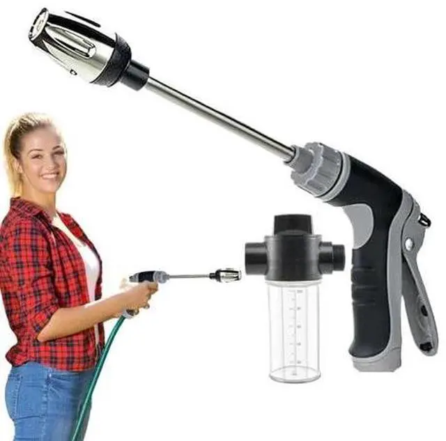 Alt view image 2 of 7 - High Pressure Power Washer Water Spray Gun Nozzle Wand Attachment Garden Hose
