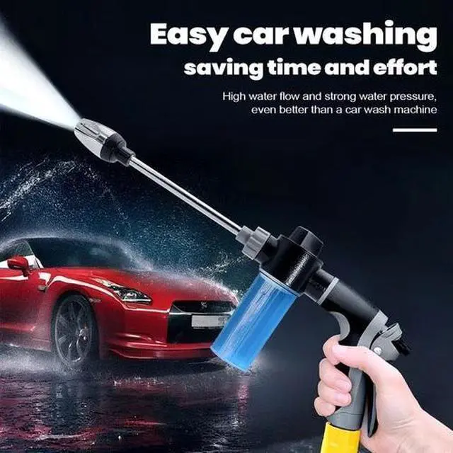 Alt view image 7 of 7 - High Pressure Power Washer Water Spray Gun Nozzle Wand Attachment Garden Hose