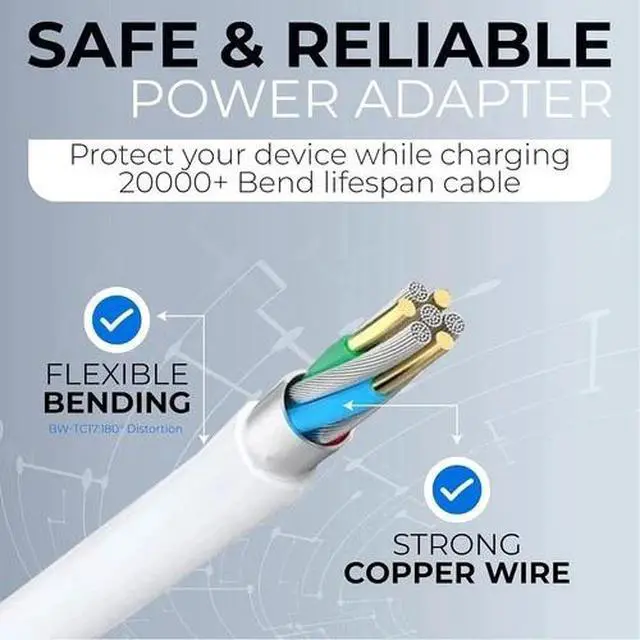 Alt view image 6 of 6 - For 30W 61W USB-C Power Adapter Charger Pro MacBook Air A1708 A1882 A1532 A1932