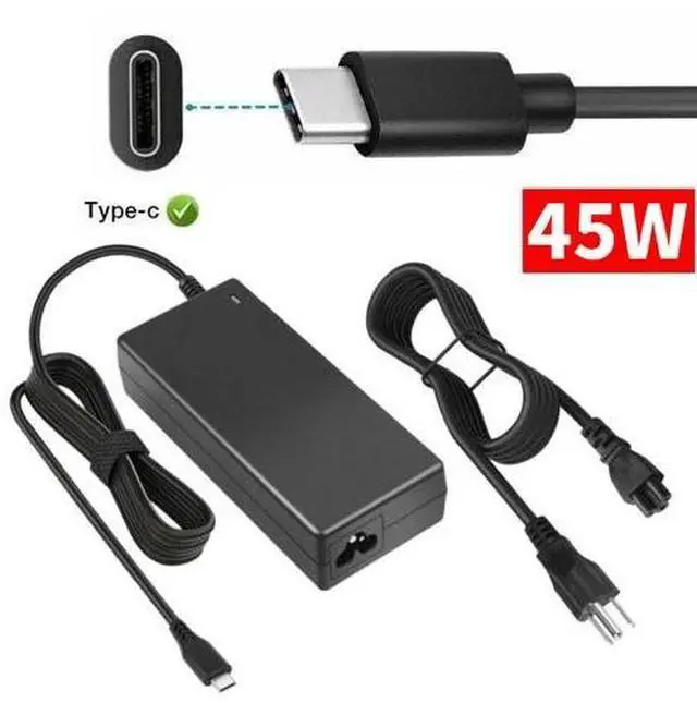 Main image of 45W USB C Laptop Charger Power Adapter for HP, Dell, Acer, Lenovo Chromebook