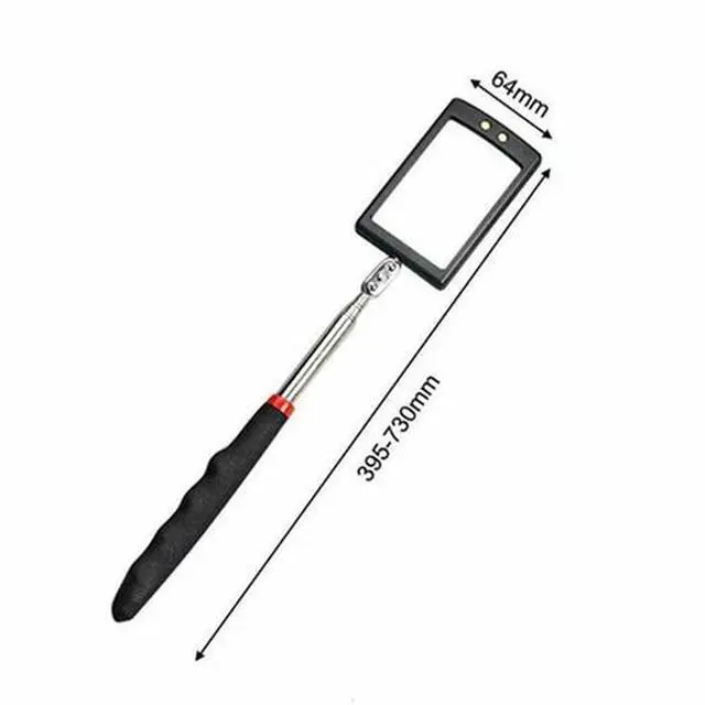 Alt view image 2 of 7 - Inspection Mirror LED Lighted Mechanic Telescoping illuminate Swivel Extendable