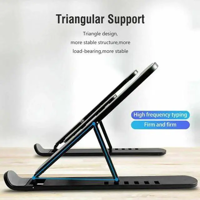 Alt view image 5 of 5 - Portable Laptop Stand Adjustable Foldable Notebook Tablet Holder Computer Desk