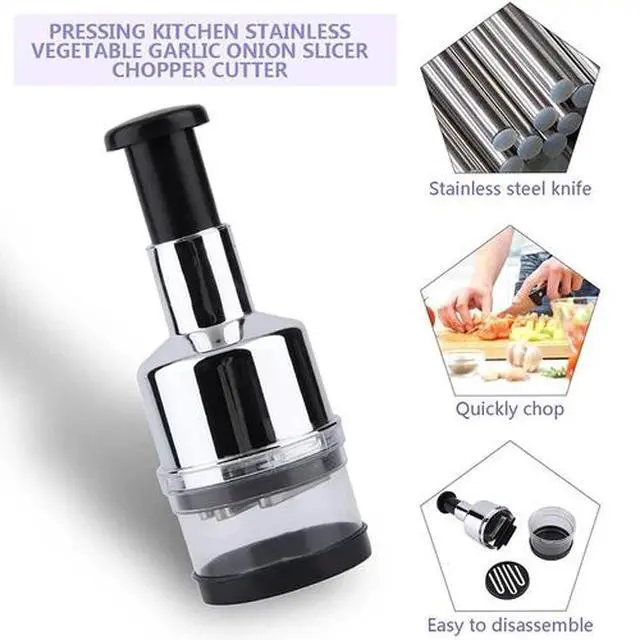 Alt view image 2 of 6 - Vegetable Fruit Salad Onion Garlic Food Hand Chopper Cutter Slicer Peeler Dicer