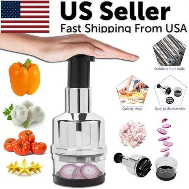 Main image of Vegetable Fruit Salad Onion Garlic Food Hand Chopper Cutter Slicer Peeler Dicer