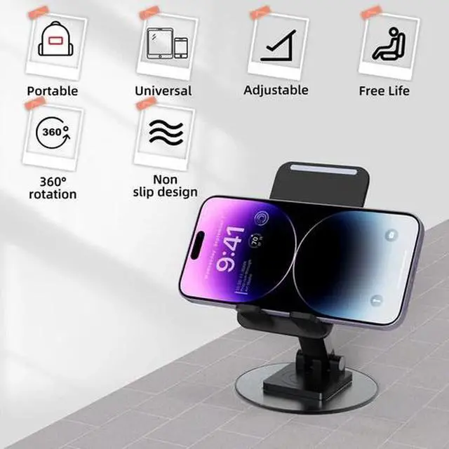 Alt view image 4 of 6 - Cell Phone Tablet Stand Desktop Holder Desk Mount Cradle For iPhone iPad Samsung