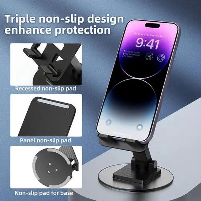 Alt view image 5 of 6 - Cell Phone Tablet Stand Desktop Holder Desk Mount Cradle For iPhone iPad Samsung