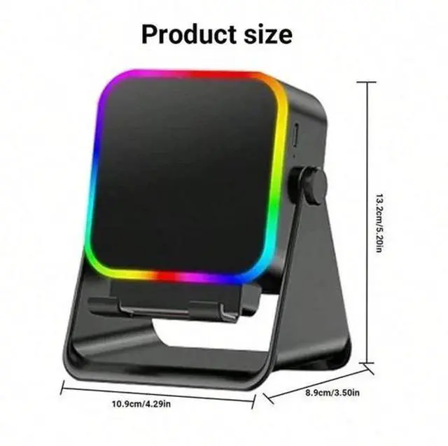Alt view image 4 of 7 - NEW Wireless Induction Speaker 5-in-1 Bluetooth Speaker With Phone Stand USA