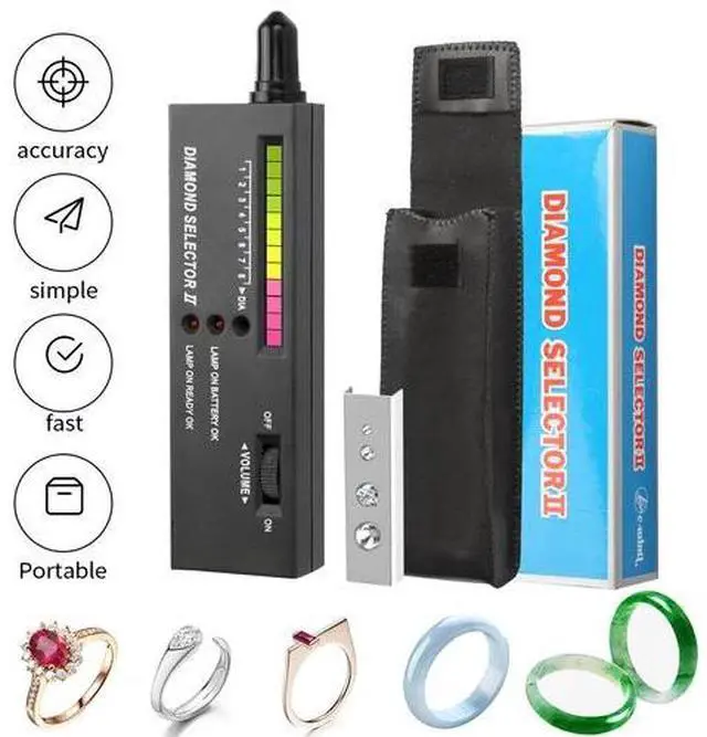 Alt view image 2 of 7 - Diamond Selector Portable Jeweler Diamond Tester with Case Gemstone Platform