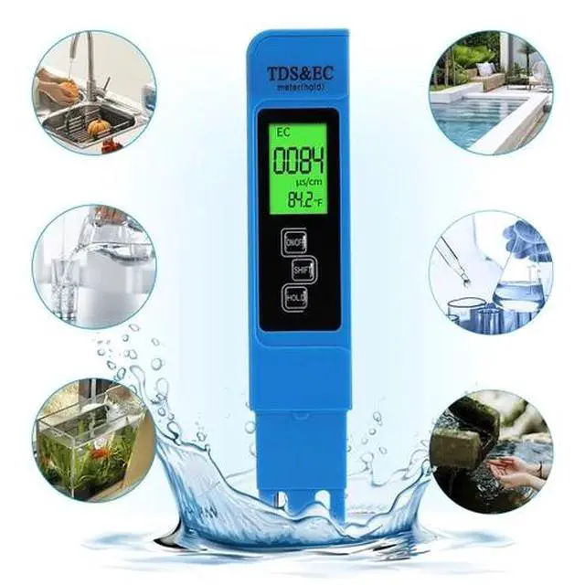 Alt view image 6 of 7 - Digital TDS EC PPM Tester Meter Water Purity Hydroponics Water Quality Test Pen