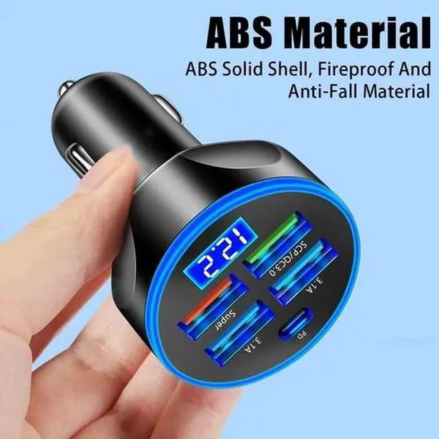 Alt view image 5 of 7 - 4 USB Port Super Fast Car Charger Adapter for iPhone Samsung Android Phone LOT