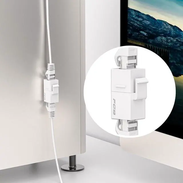 Alt view image 9 of 14 - 10 Gbps CAT6A RJ45 Keystone Coupler 25-Pack, Ethernet Keystone Jack, Ethernet Coupler Female to Female UTP for Cat6a/Cat6/Cat5e/Cat5, White