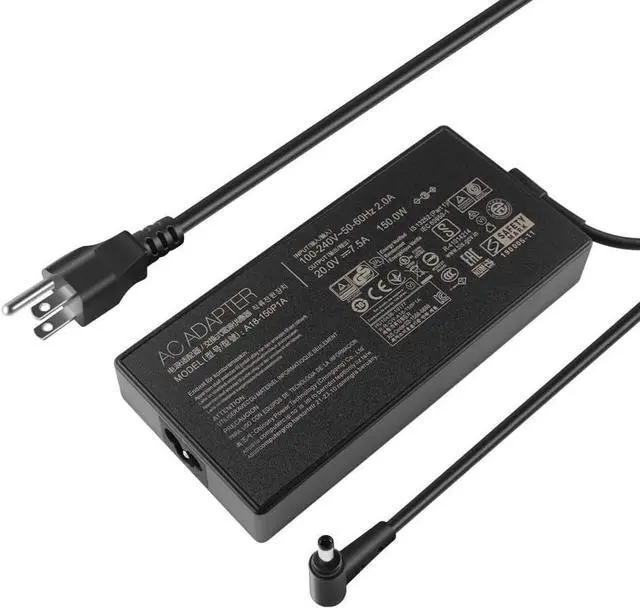 Alt view image 6 of 10 - 150W AC Charger Compatible with Asus A17-120P2A ADP-120CD B A18-150P1A Zenbook Pro 15 Flip OLED Q529 Q529Z Q529ZA Q539ZA Q539Z Q539ZD UP6502 UP6502Z A571GT X571GD NX571GT RX571GT